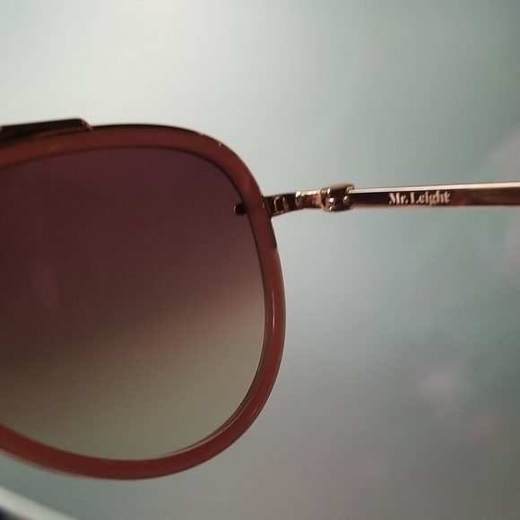 ?MR LEIGHT? Doheny SL Sunglasses ~ Aviator Rosewood NWOT